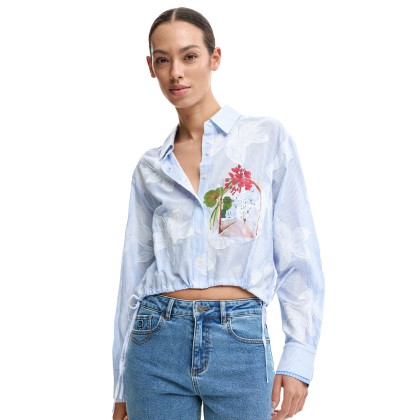 Desigual Camisa Parker Azul Agua