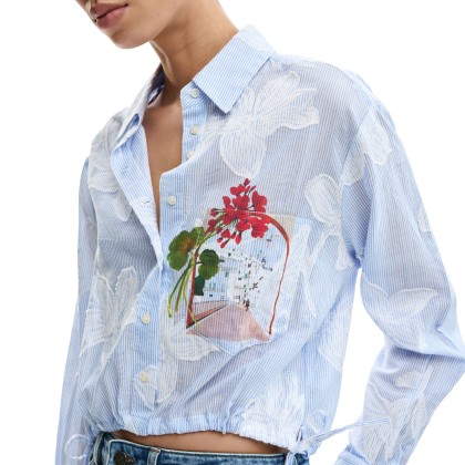 Desigual Camisa Parker Azul Agua