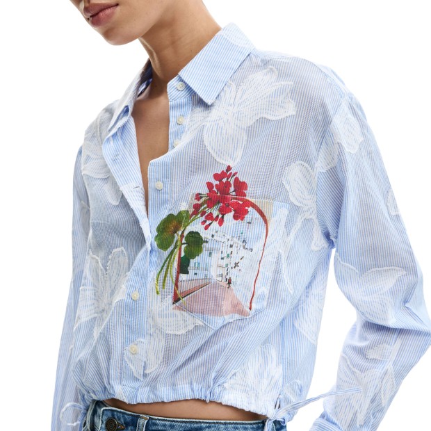 Desigual Camisa Parker Azul Agua