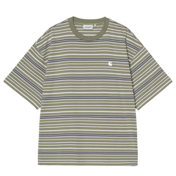 Carhartt Wip T-shirt Zane Zane Stripe, Dollar Green
