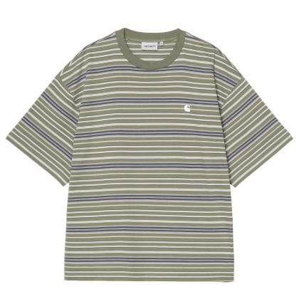 Carhartt Wip T-shirt Zane Zane Stripe, Dollar Green