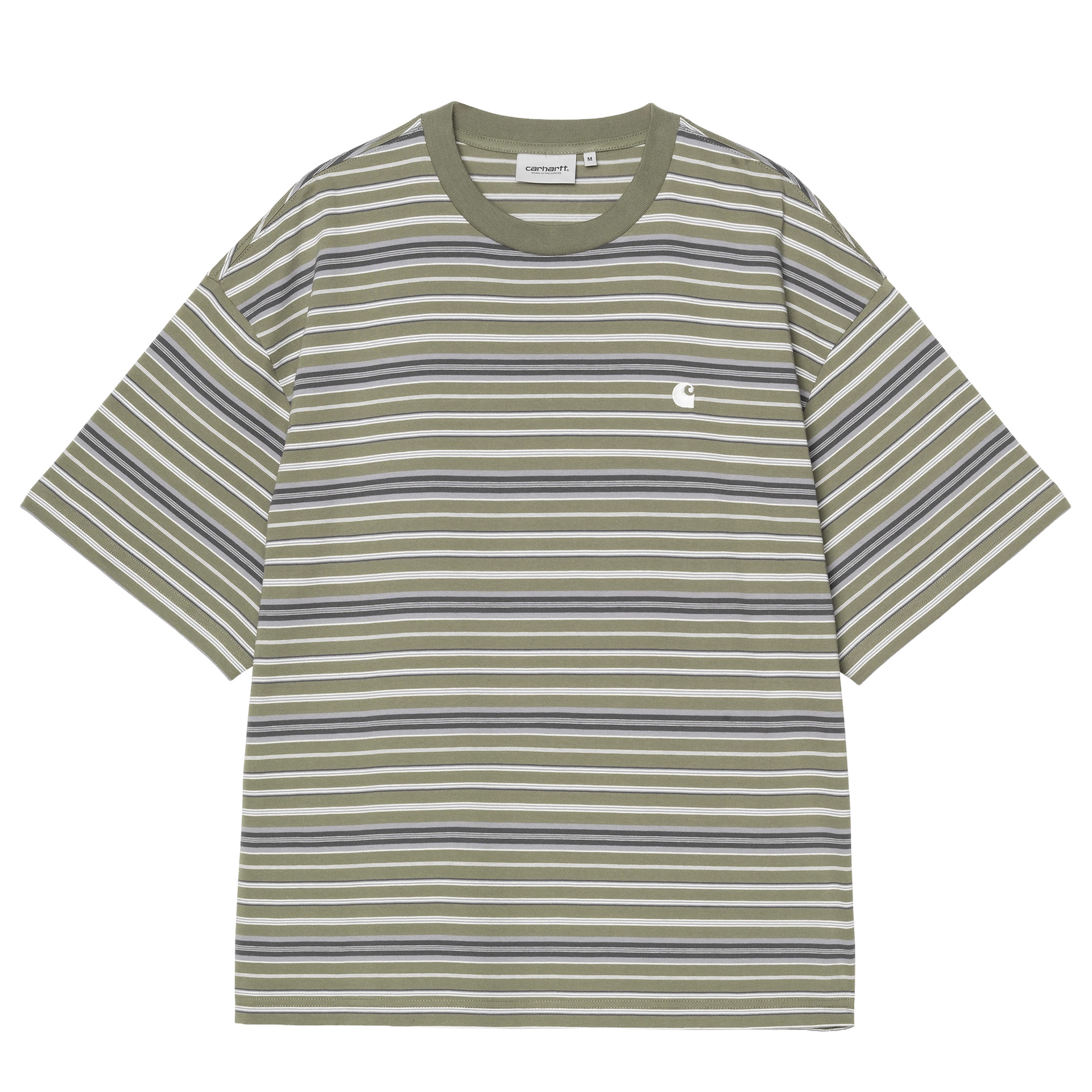 Carhartt Wip T-shirt Zane Zane Stripe, Dollar Green