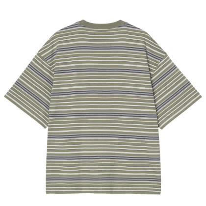 Carhartt Wip T-shirt Zane Zane Stripe, Dollar Green