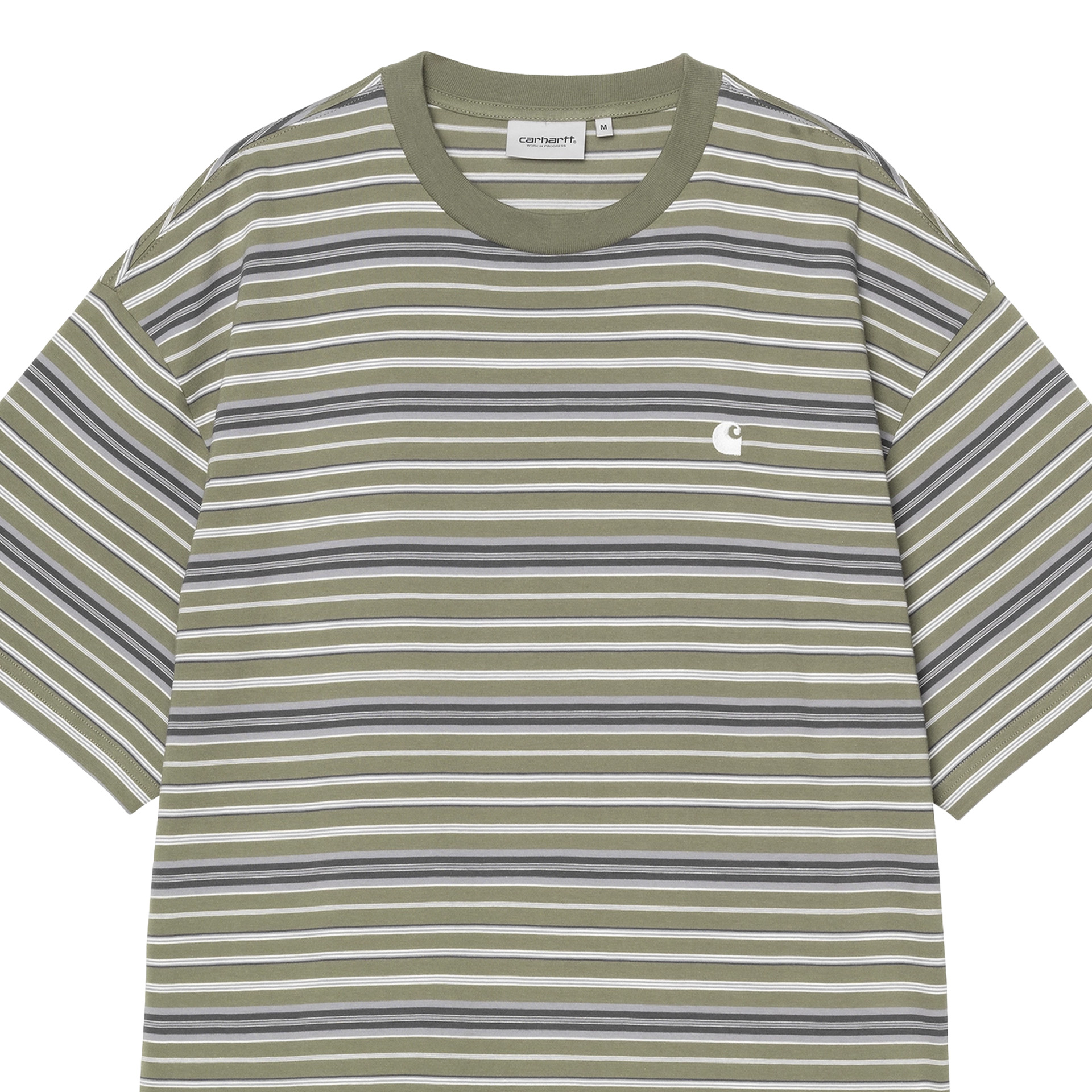 Carhartt Wip T-shirt Zane Zane Stripe, Dollar Green