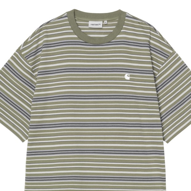 Carhartt Wip T-shirt Zane Zane Stripe, Dollar Green