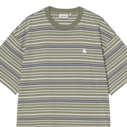 Carhartt Wip T-shirt Zane Zane Stripe, Dollar Green