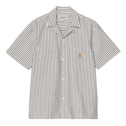 Carhartt Wip Camisa Leavel Stripe Black / Wax