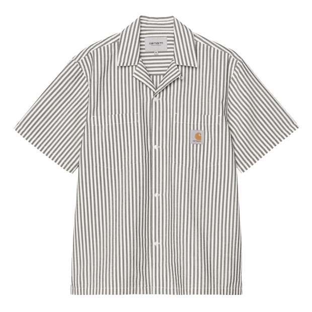 Carhartt Wip Camisa Leavel Stripe Black / Wax