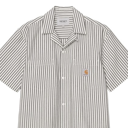 Carhartt Wip Camisa Leavel Stripe Black / Wax