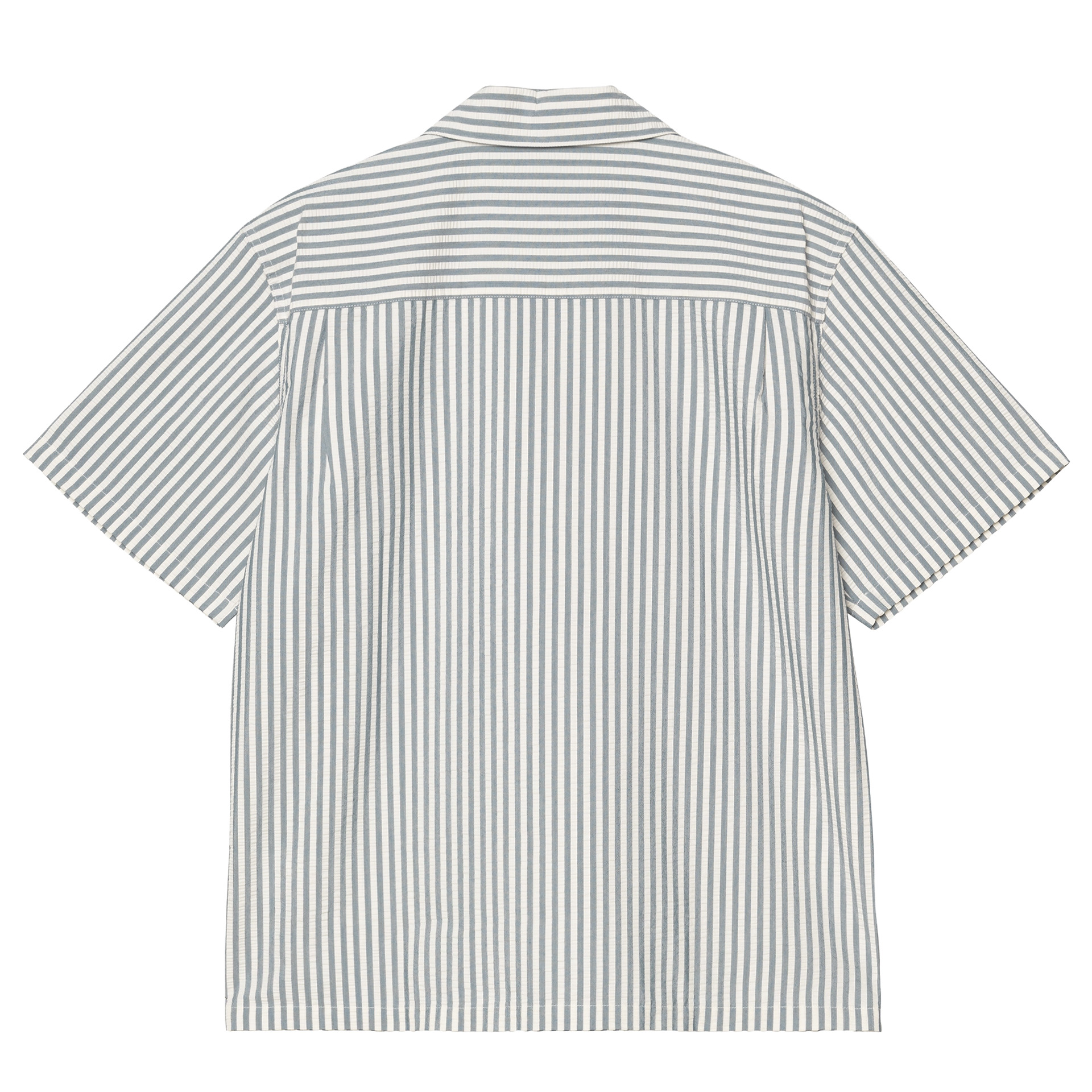 Carhartt Wip Camisa Leavel Stripe Blue River / Wax