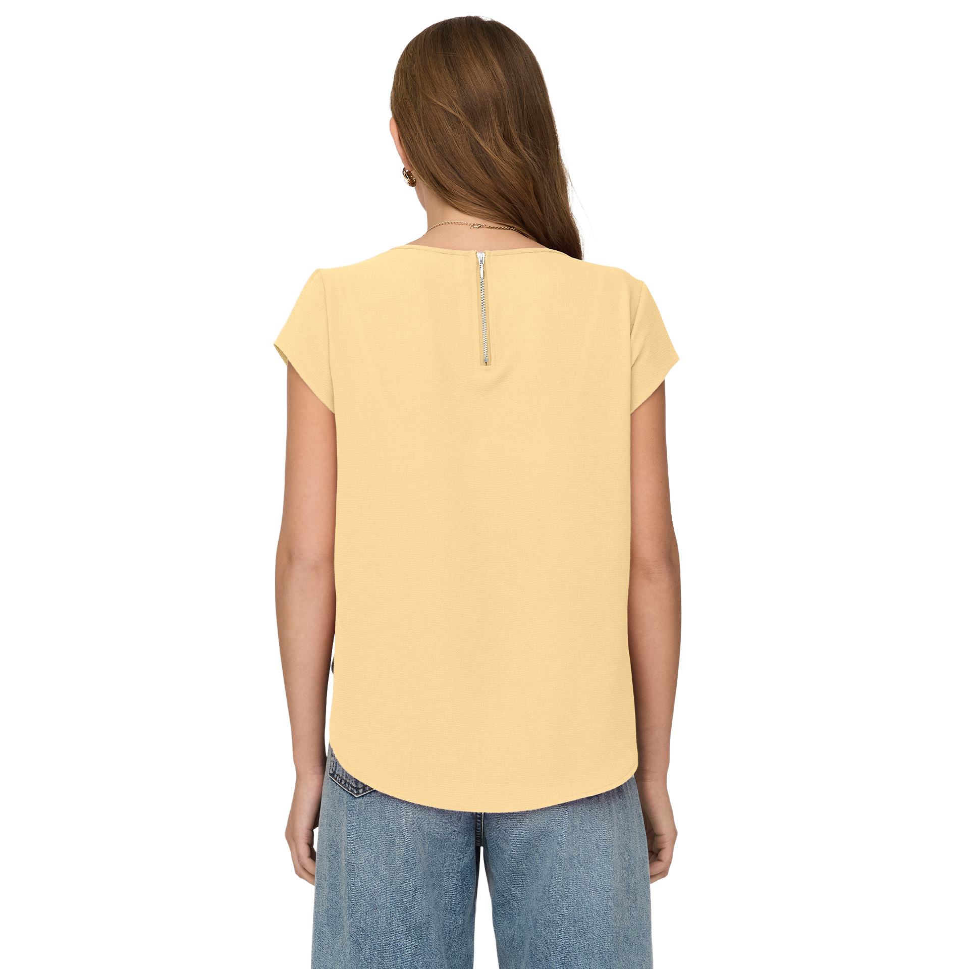 Only Blusa Vic Solid Sunlight