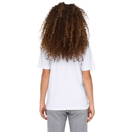 Only Top T-shirt Burst Life Popcorn Bright White Keep It Cool