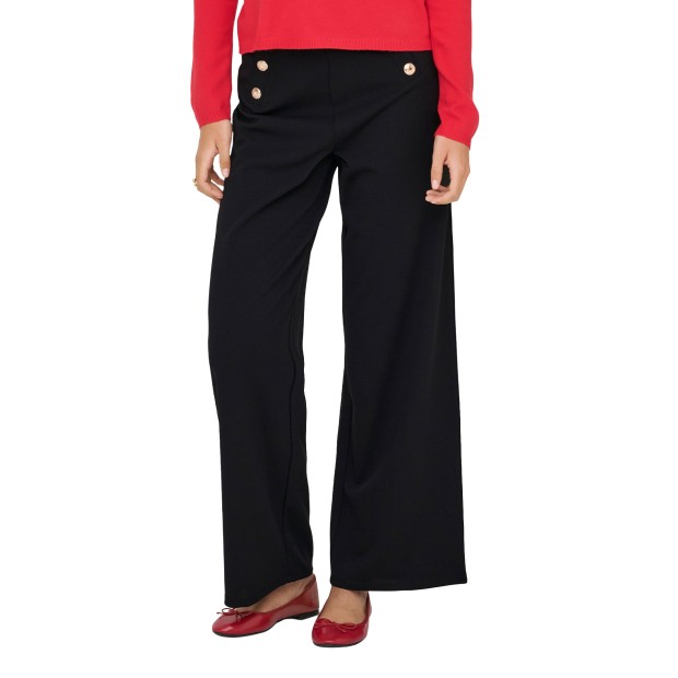Only Calça Tilda Life 6-button Black Gold Buttons