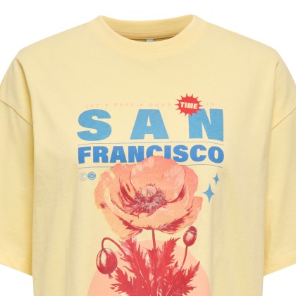 Only Top T-shirt Jossi Life O-neck Sunlight San Francisco Only Top T-shirt Jossi Life O-neck Sunlight San Francisco