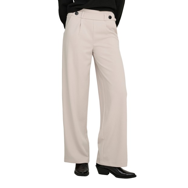 JDY Calça Geggo Life New Chateau Gray Black Buttons