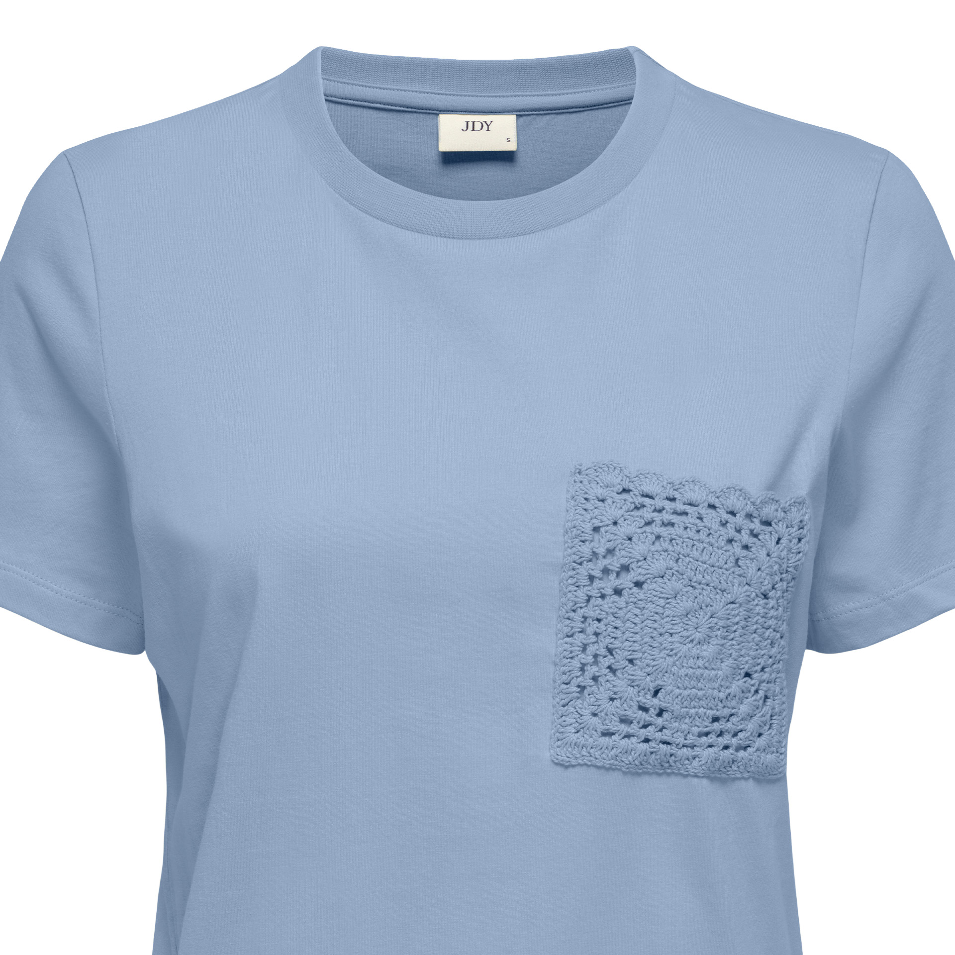 JDY T-shirt Selma Crochet Pocket Kentucky Blue