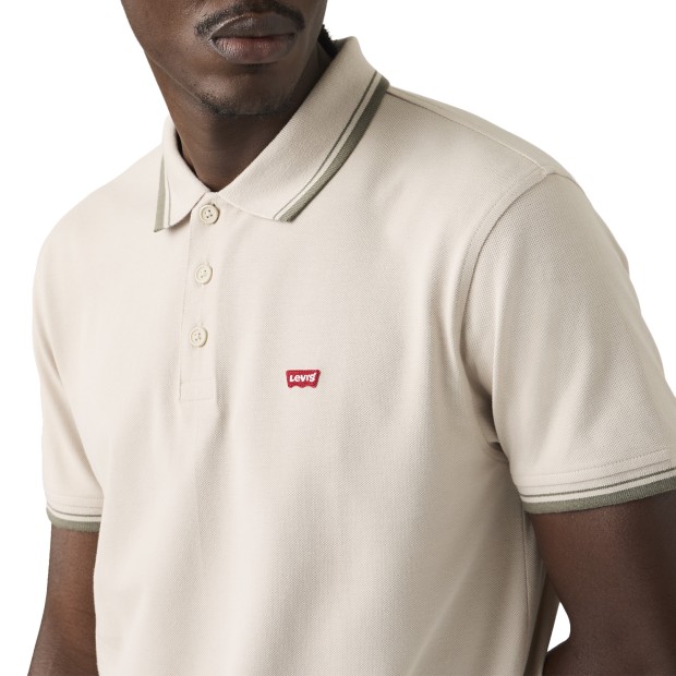 Levis Polo Hm Wood Tipping Stripe Pumic