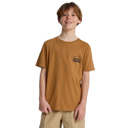 Quiksilver T-shirt Fundamental Rid Tobacco Brown