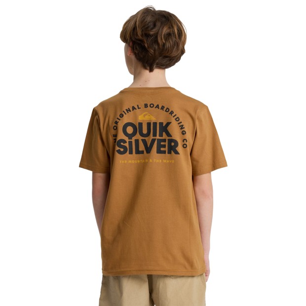 Quiksilver T-shirt Fundamental Rid Tobacco Brown