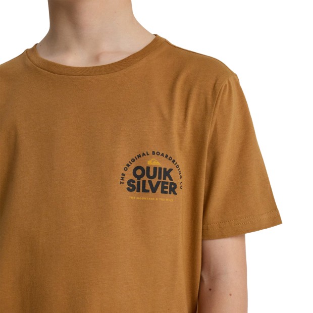 Quiksilver T-shirt Fundamental Rid Tobacco Brown
