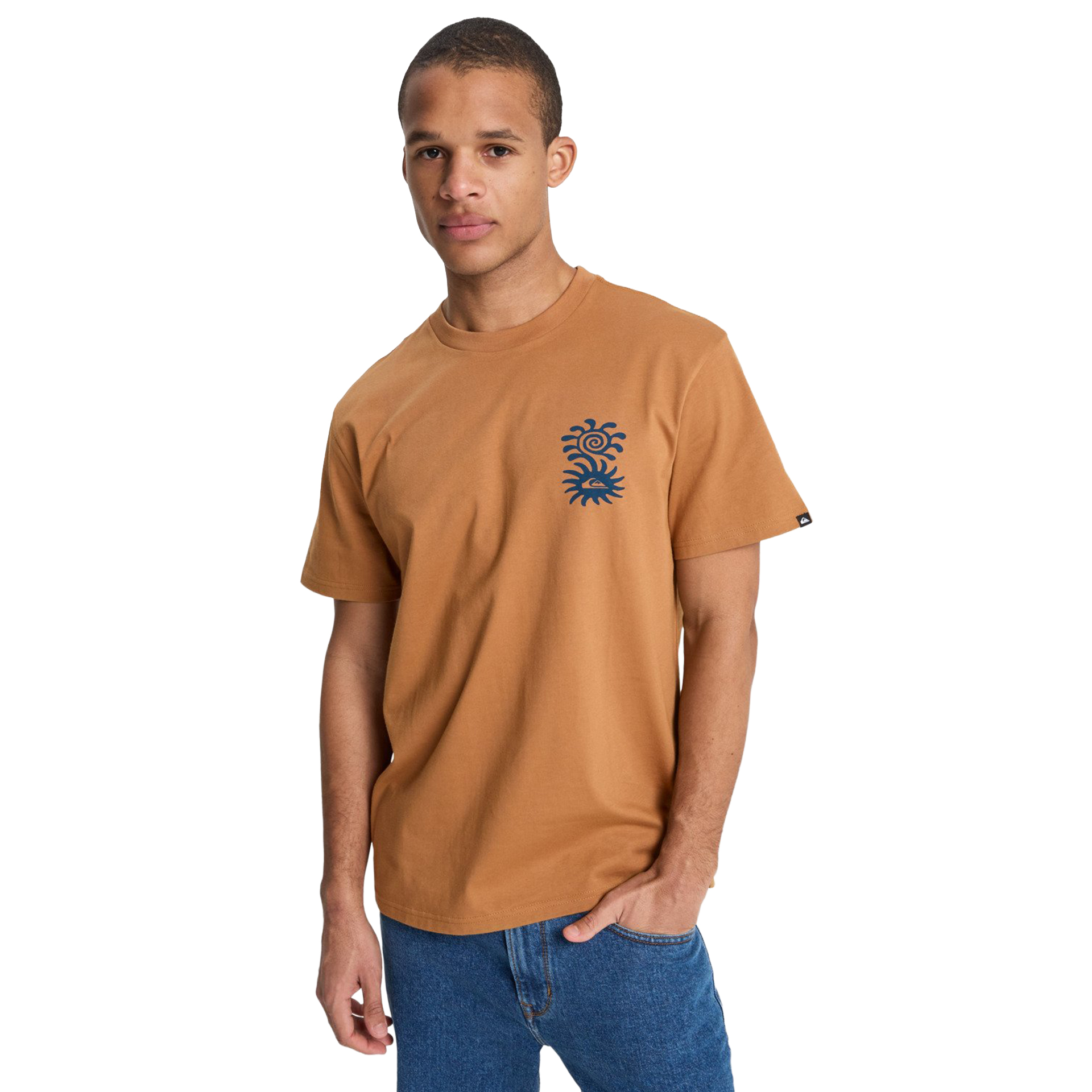 Quiksilver T-shirt Evo Blossom Of Peace Tobacco Brown