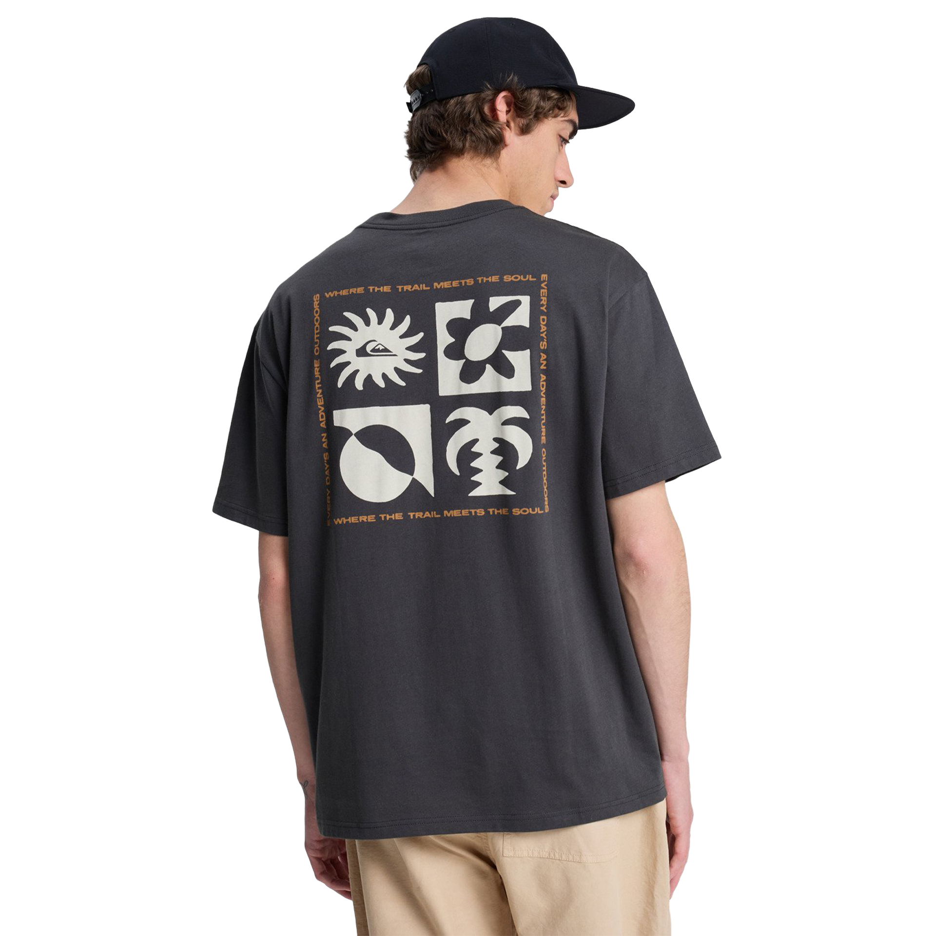 Quiksilver T-shirt Evo Blossom Of Peace Tarmac
