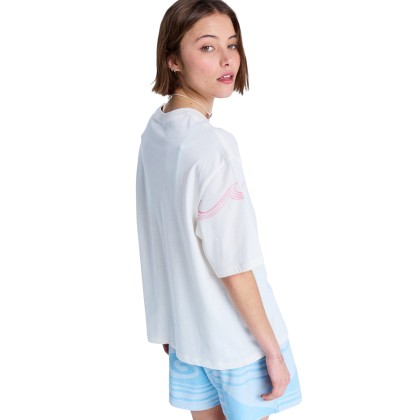 Roxy T-shirt Hangloose Placed Coconut Milk Roxy T-shirt Hangloose Placed Coconut Milk