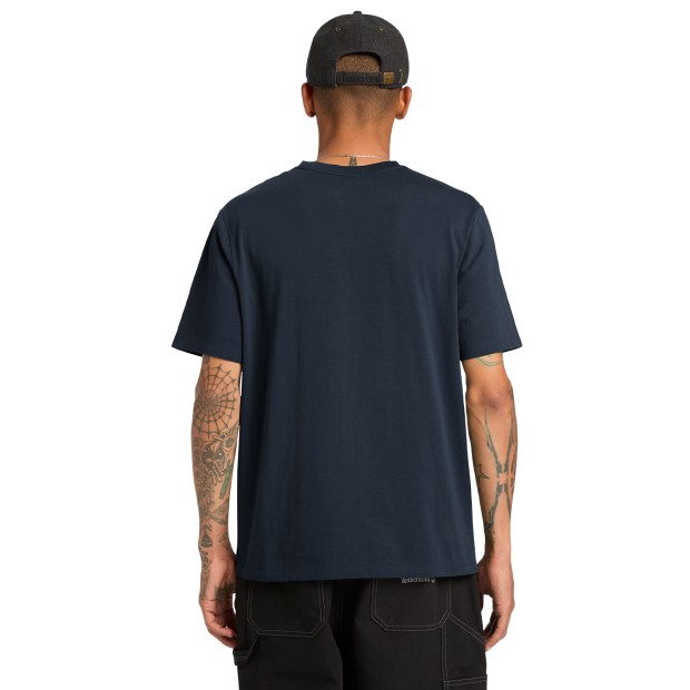 Timberland T-shirt Silicon Badge Dark Sapphire