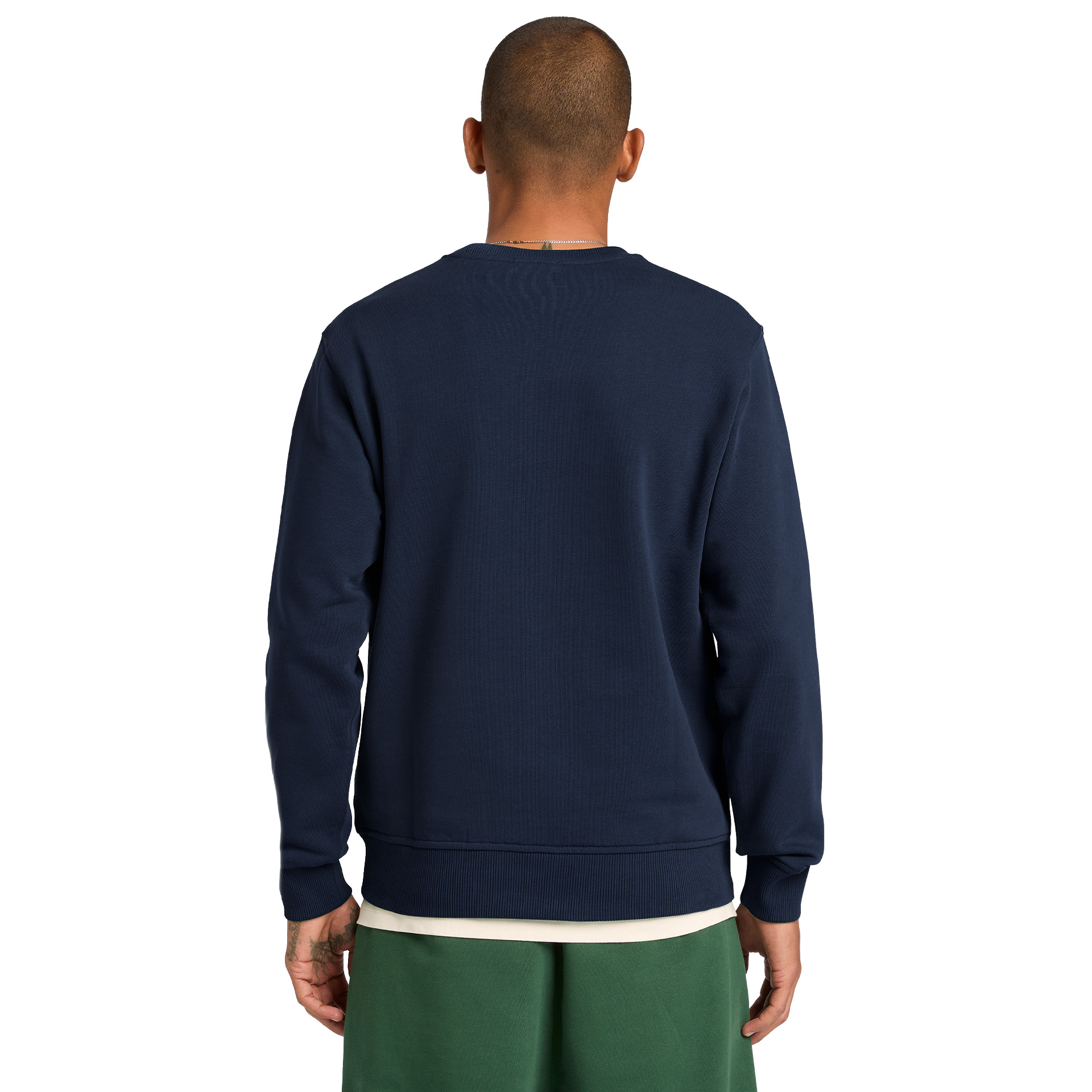 Timberland Sweat Silicon Badge (lb) Crew Neck Dark Sapphire