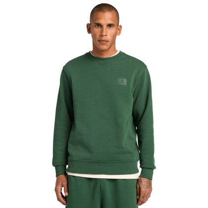 Timberland Sweat Silicon Badge (lb) Crew Neck Pineneedle
