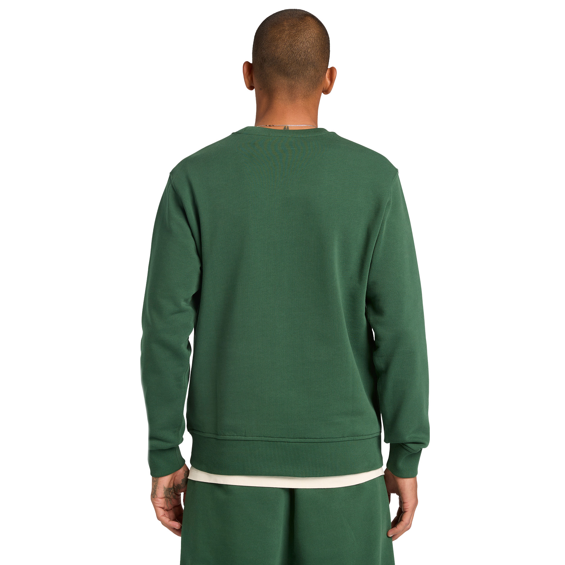 Timberland Sweat Silicon Badge (lb) Crew Neck Pineneedle