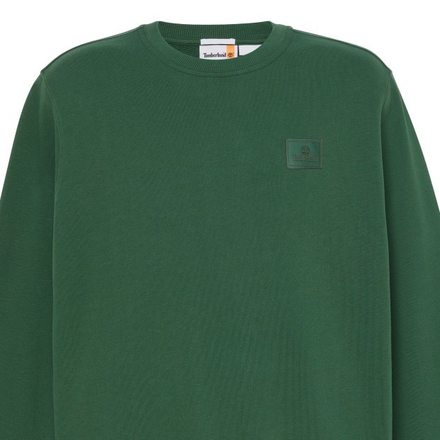Timberland Sweat Silicon Badge (lb) Crew Neck Pineneedle