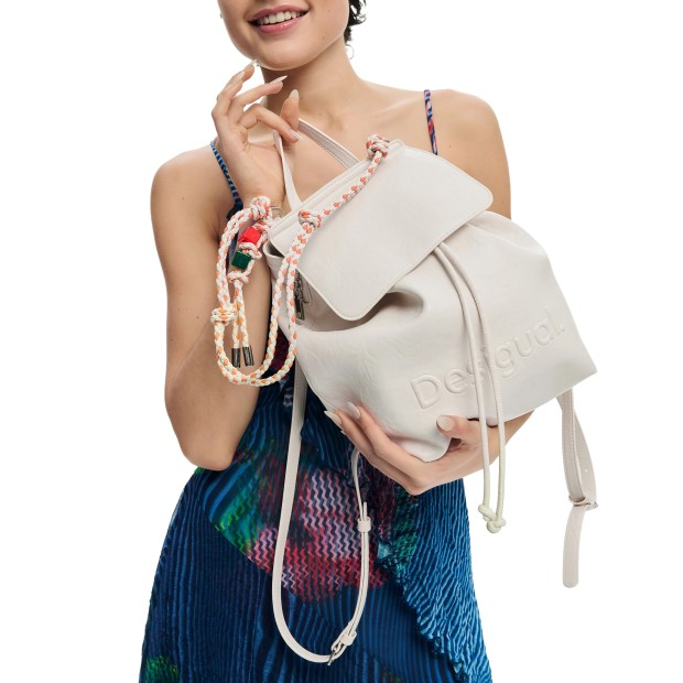 Desigual Mochila Luena Mini Crudo Beige