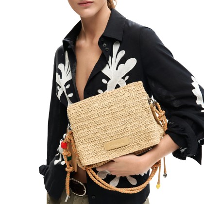 Desigual Mala Raffia Venecia Natural Desigual Mala Raffia Venecia Natural