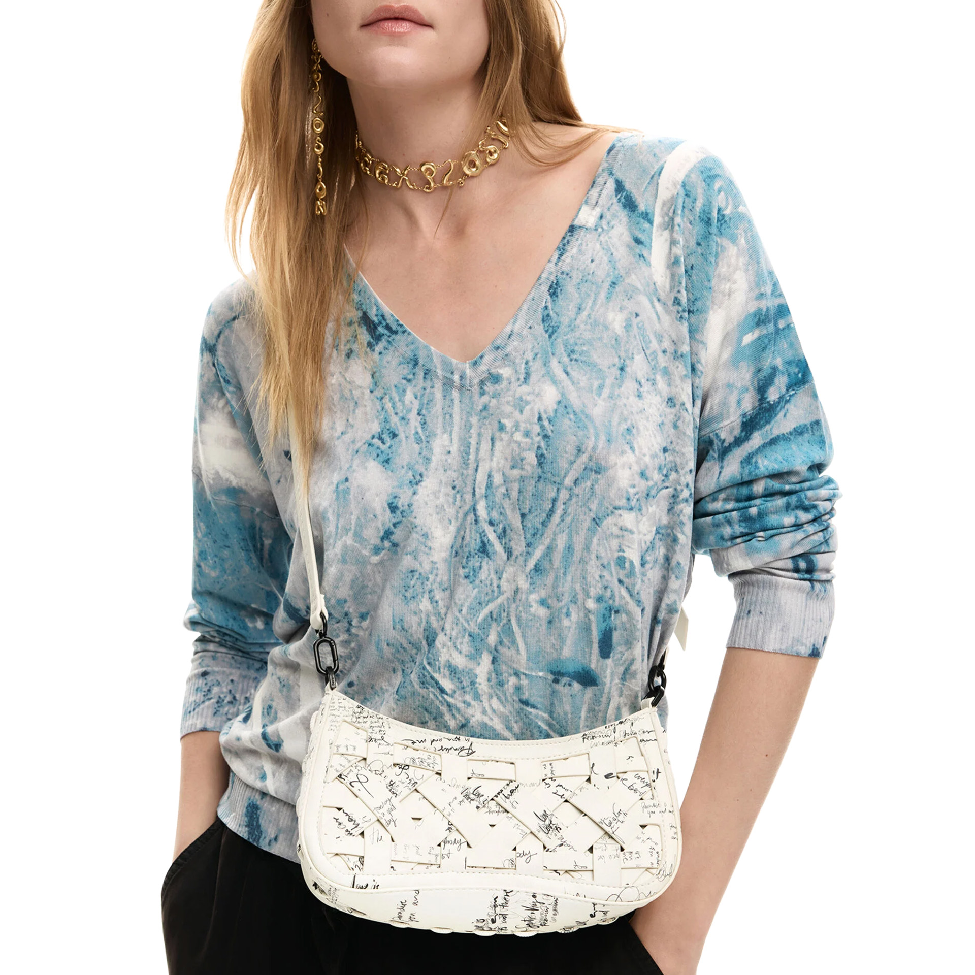 Desigual Mala Indio Alsacia Crudo Beige