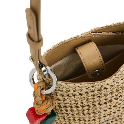 Desigual Mala Raffia Helene Natural