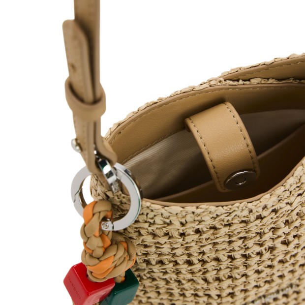 Desigual Mala Raffia Helene Natural