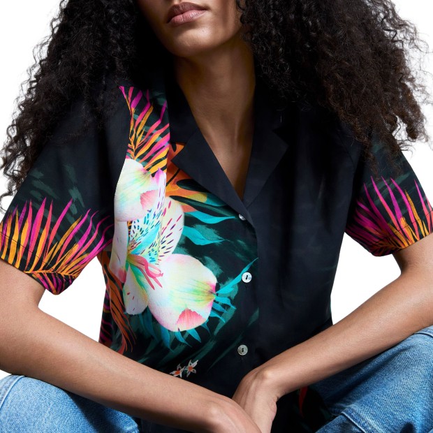 Desigual Camisa Swim Daikiri Negro