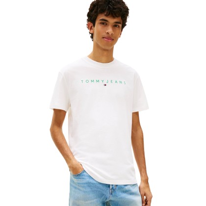 Tommy Hilfiger T-shirt Tjm Reg Linear Logo Ext Green