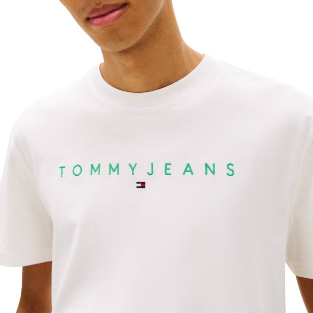 Tommy Hilfiger T-shirt Tjm Reg Linear Logo Ext Green