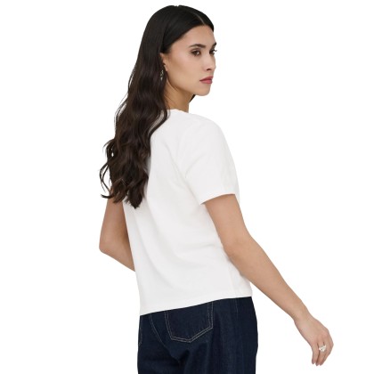 JDY T-shirt Selma Crochet Pocket Cloud Dancer JDY T-shirt Selma Crochet Pocket Cloud Dancer