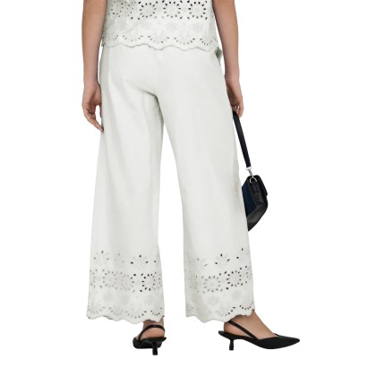 JDY Cal�a Marina Emb. Ankle Cloud Dancer Bright White