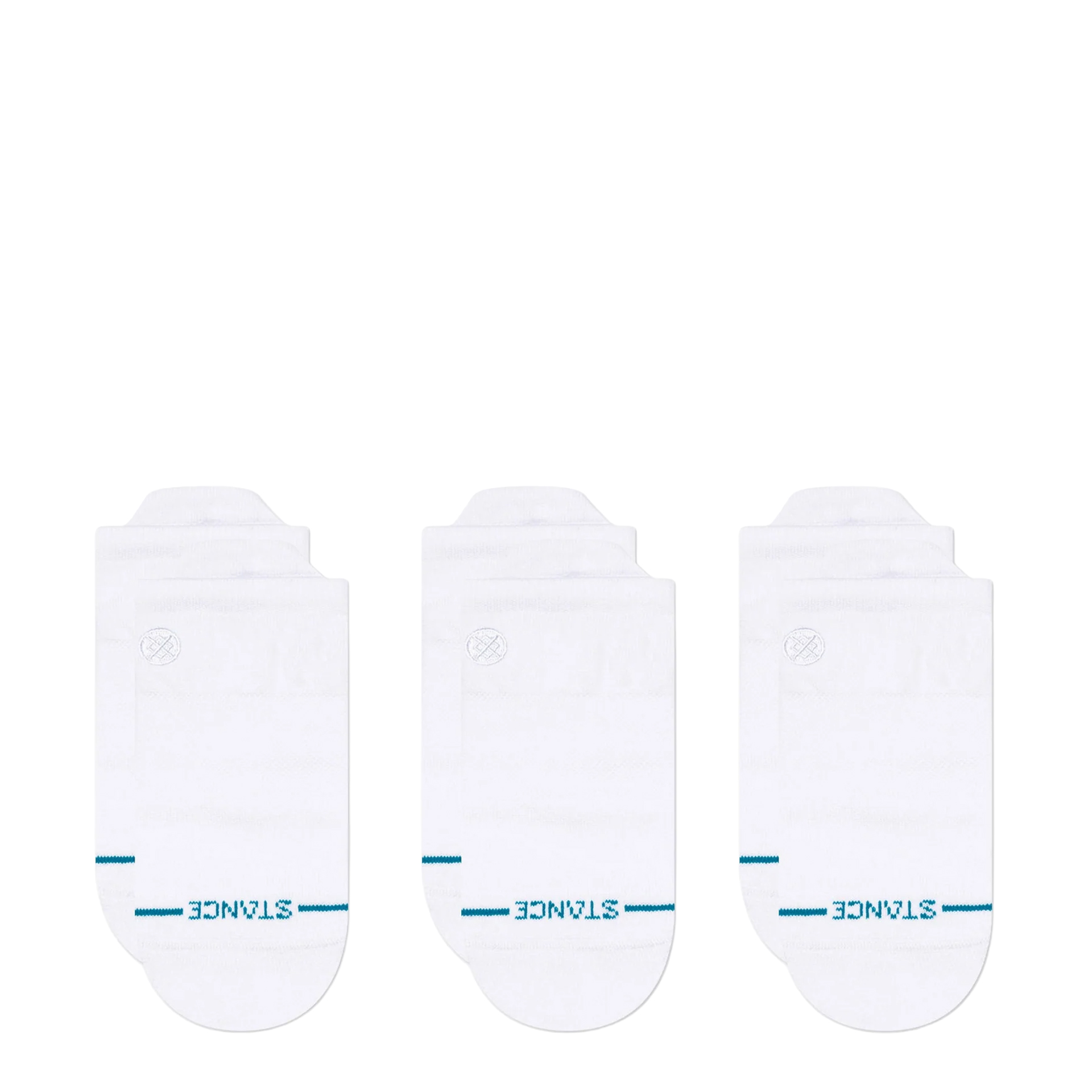 Stance Icon Low Tab 3 Pack White