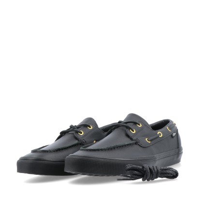Vans 2-eyelet Boat Shoe Leather Black