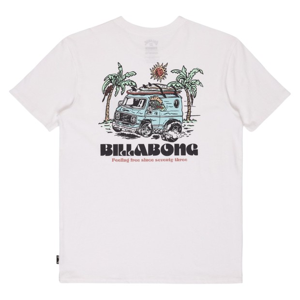 Billabong T-shirt Rush To Relax Take Down White
