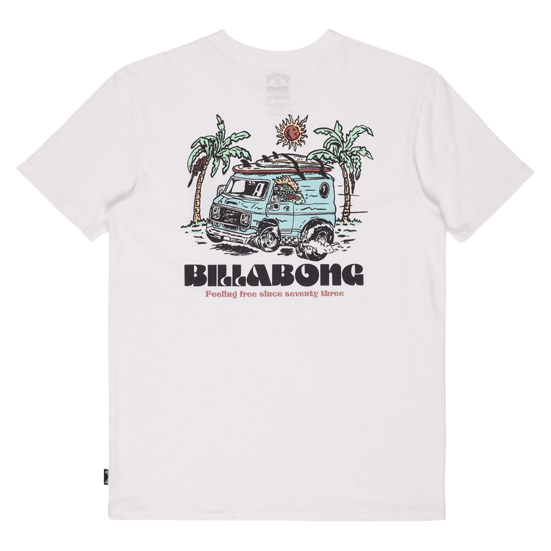 Billabong T-shirt Rush To Relax Take Down White