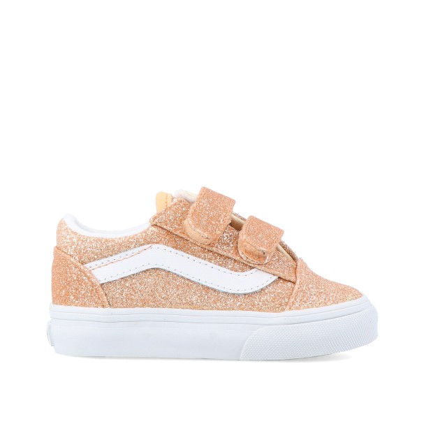 Vans Old Skool V Glitter Apricot Glow