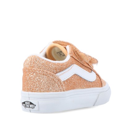 Vans Old Skool V Glitter Apricot Glow