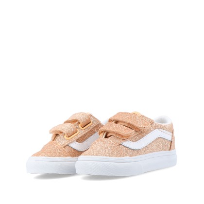 Vans Old Skool V Glitter Apricot Glow