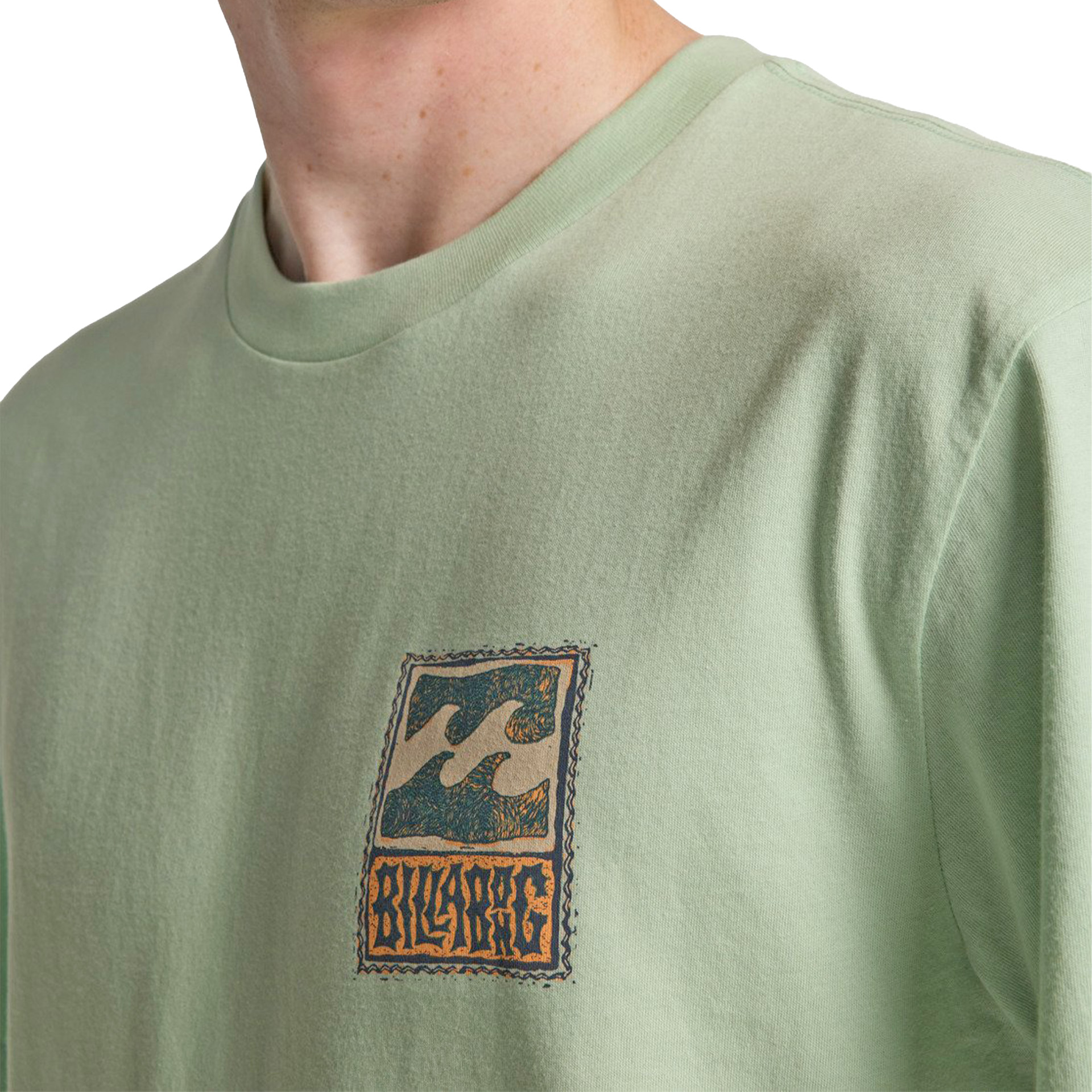 Billabong T-shirt Stamp Vintage Green